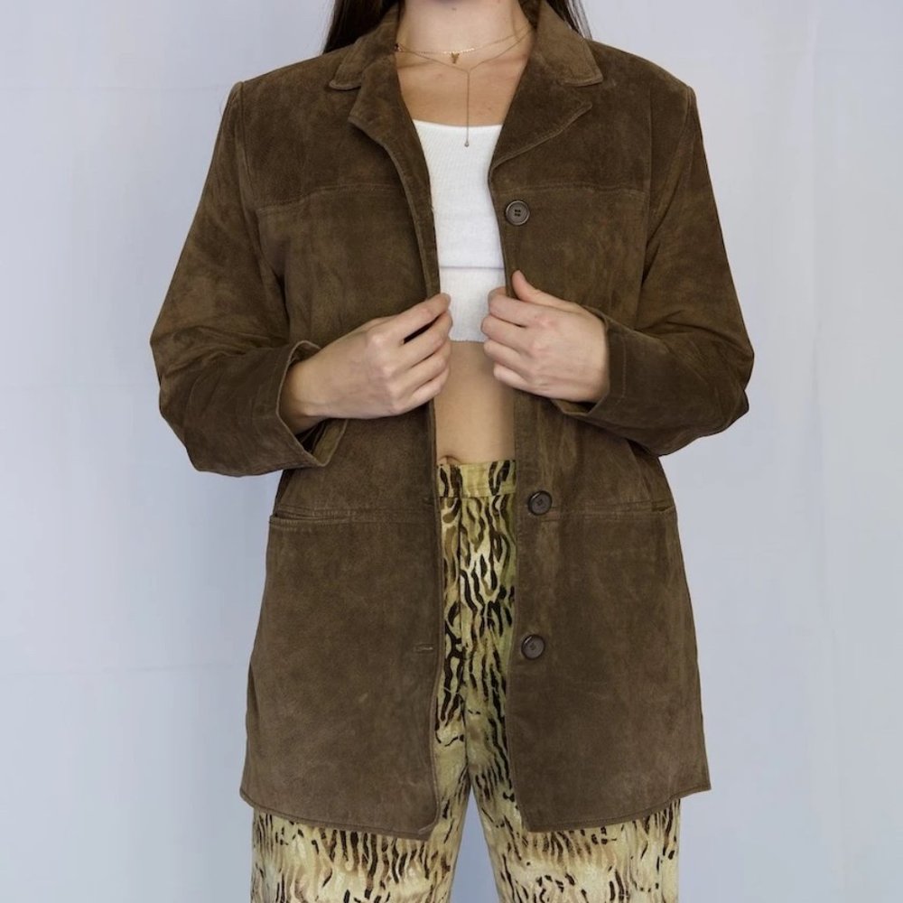 Brown Suede vintage jacket